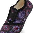 JIASUQI Womens Slippers Fuzzy Slip-on House Shoes Indoor Outdoor Slippers for Women (6.5-7.5, Spiral)