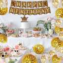2 x Cheetah Print Birthday Decorations for Girls 26 PCS Leopard Party Decorations with Happy Birthday Banner, Balloons, Cupcake Toppers, Cake Topper Party Supplies for Safari Jungle Theme