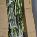 Crowye 4 Pack 3.15 Ft Tall Artificial Snake Plant Faux Sansevieria Plant Large Fake Snake Bulk in Pot for Home Office Housewarming Gift