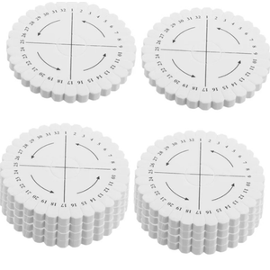 jojofuny 7pcs Kumihimo Disk for Beginners, Japanese Braiding Tool with 32 Slots - Friendship Bracelet Weaving Supplies for DIY Jewelry Making & Creative Crafts