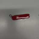 Victorinox Jetsetter Swiss Army Knife, Compact 7 Function Swiss Made Pocket Knife with Scissors, Magnetic Phillips Screwdriver and Key Ring  Red