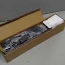 SKYSEN 6FT Barn Door Hardware Kit, Sliding Barn Door Hardware Kit, Barn Door Track - Smooth and Quiet- Easy to Install- Manual Included- Lite Version- Black (J-Lite-5)