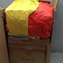 WELLFUNTIME Inflatable Bounce House with Blower, Jumping Castle Slide, Kids Bouncer with Ball Pit, Basketball Rim, Dart Target Game