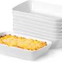 13.5oz Ceramic Small Baking Dish 8 Pack, 7  4.3 x 1.5 Inch Rectangle Baking Dish for Oven, Small Rectangle Ramekin, Individual Portion Casserole Dishes in Microwave Air Fryer Toaster Oven