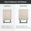 Changshade Cordless Cellular Shades, Blackout Honeycomb Shades for Windows, Pull Down Pleated Blinds, Easy to Install for Indoor Windows and French Doors,52" W x 72" H, Beige