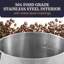 Elite Gourmet CCM040 Stainless Steel 40 Cup Coffee Urn Removable Filter For Easy Cleanup, Two Way Dispenser with Cool-Touch Handles Electric Coffee Maker Urn, Stainless Steel