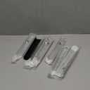 Peaha 7 Pack Matte Black Finger Edge Pulls for Cabinets 6-1/4 Inch Invisible Hidden Drawer Handles Concealed Hardware