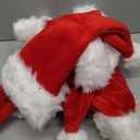 RJVW 6Pcs Santa Hats Christmas Hats: Xmas Holiday Hat for Adults, Unisex Velvet Classic Santa Hat for Xmas New Year