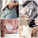 2 x 2-Pack Letter Compact Mirror, 1X/3X Magnifying and Portable Makeup Mirror, Travel Small Pocket Mirror for Women