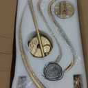 6 Light Gold Chandelier, Brushed Gold Light Fixture Dining Table Candle Brass Chandelier Lighting for Bedroom Hallway Entryway Living Room Kitchen 29in Brushed Brass Chandeliers