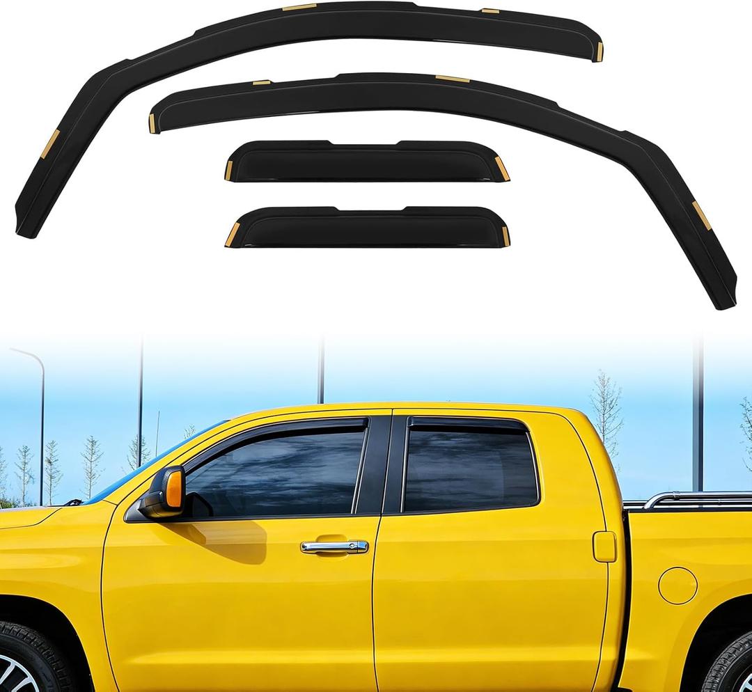 in-Channel Window Rain Guards Deflectors Fit for 2007-2021 Toyota