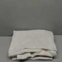 MIULEE Natural White Linen Curtains 84 Inch Long for Bedroom Living Room, Soft Thick Linen Textured Window Drapes Semi Sheer Light Filtering Rod Pocket Back Tab Neutral Farmhouse Cream Ivory 2 Panels