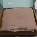 SOULFUL Muslin Throw Blanket with Tassels - Soft Twin Cotton Throw Blanket for Couch or Bed, Lightweight and Breathable Gauze for All Seasons, LightChampagne, 60" x 80"