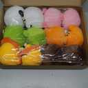 12 Pcs Animal Stress Balls Employee Appreciation Gifts Plush Fidget Sensory Keychain 3.15'' Mini Stress Relief Squeeze Gift Toy for Coworker Staff Teacher Office Party Favors