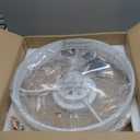 Ceiling Fans with Lights and Remote, 20" Modern Low Profile Ceiling Fan with Light, Stepless Color Temperature Change and 6 Speeds, Flush Mount Ceiling Fans for Bedroom, Kids Room.White