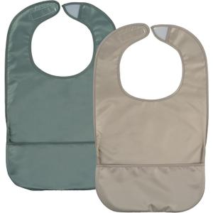 Tiny Twinkle 2-Pack of Premium Bibs for Adult Men, Women and Teens; Clothing Protector for Elderly and Special Needs