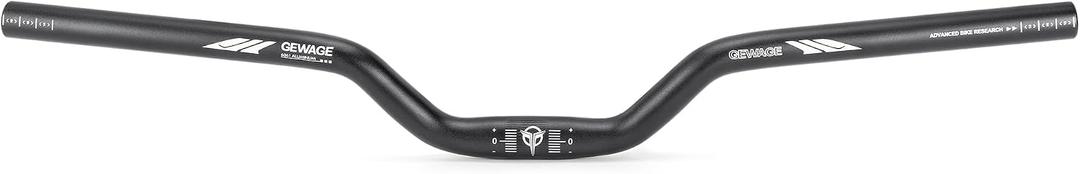 25.4 Bike Handlebar - 30mm, 55mm, 70mm, 90mm,120mm Riser Handlebar - 620mm Aluminum Alloy Mountain Bike Bicycle Handlebars (25.4-50mm Rise)