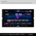9H Tempered Glass Screen Protector Compatible with Alpine iLX-W670 & iLX-W770 Digital Multimedia Receiver 7 Inch Touchsreen Anti Scratch/Fingerprint (HD Clear)