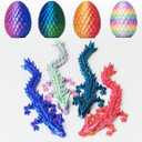 AUMEILLER 4PCS 3D Printed Dragon,Dragon Egg Fidget Toy,Christmas Stocking Stuffers for Kids