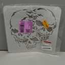 Triple Struggling Skulls Journal Stencil for Painting, 11.8"x11.8" Skulls Plastic Reusable Stencil for Halloween, Paint Template DIY Craft Art Stencils on Wall Wood Burning Fabric Canvas