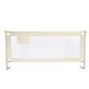welspo 70 Inches Bed Rail for Toddlers Fold Down Safety Baby Bed Guard Swing Down Bedrail for Convertible Crib, Kids Twin, Double, Full Size Queen & King Mattress, Beige [Upgraded] (1 Pack)