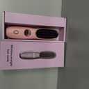 Go Brush Pro,2026 New Cordless Straight Hair Brush, Portable Scald-Proof mini Straight Hair Comb with Three Temperature Settings and LED Display Screen, Quickly Heating Travel Hair Brush (Dark Pink)