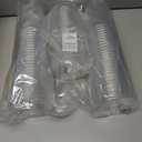 [50 Sets - 32 Oz] Crystal Clear PET Plastic Cups With Dome lids for Iced Coffee, Milkshake, Cold Drinks, Slush Cups, Smoothy's, Slurpee, Party's, Plastic Disposable Cups