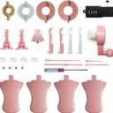 30 Pcs SENTRO 22 40 48 Knitting Machine Accessories Various Weaving Loom Round Knitting Machines Replacement Tools Include Adapter Handle Tensioner Digital Counter and Knit Hook Kit for Adults & Kid