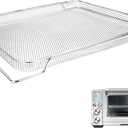 Air Fryer Basket for Breville Smart Oven Air Fryer Pro,Food Grade Steel Mesh Baskets Accessories Tray 16.5D x 11.8W x 0.5H inch, Stainless Steel Mesh Baskets Air Fryer Accessories