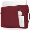 13 inch Laptop Sleeve Case for 13 inch New MacBook Air M4 A3240 2025/ M3 A3113/ M2 A2681/ M1 A2337 Computer Bag, Wine Red