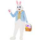Morph Easter Bunny Costume Adult Deluxe Rabbit Mascot Outfit for Men - Perfect for Easter Costumes and Events(2xL)