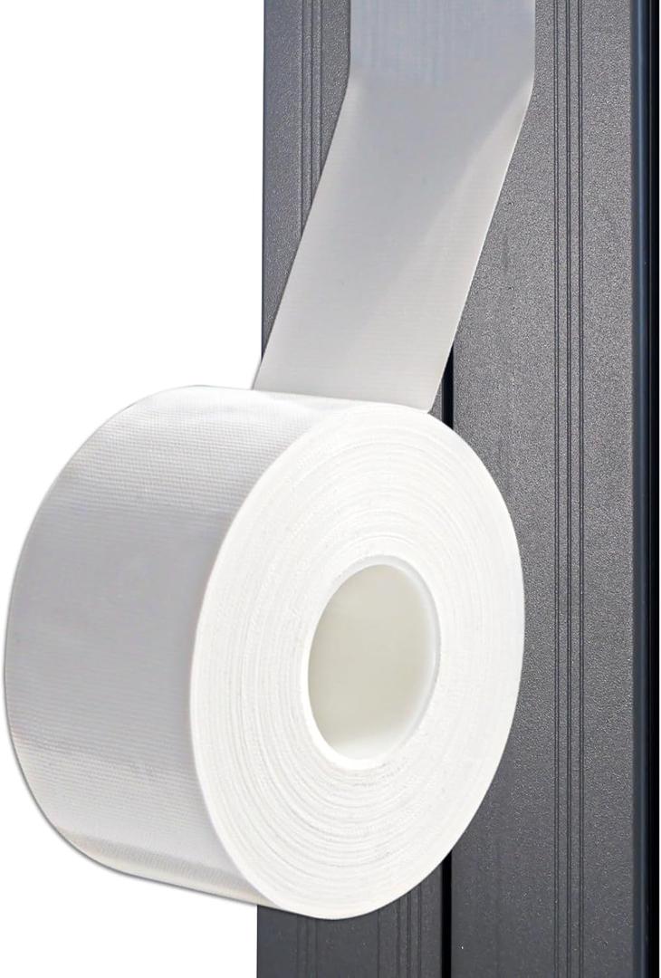 White Weather Sealing Film - Window AC Seal, Air Conditioner Sealing Tape No Residue Waterproof Self Adhesive for Keep Out Cold Air Dust Rain 2IN X 99FT