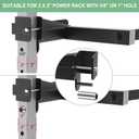 SELEWARE Squat Rack Attachment, Y-Shaped Dip Bar Attachment, Nordic Hamstring Curl Attachment and Lever Arms for 2x2 or 3x3 Power Rack with 5/8" or 1" Hole, Power Cage Accessories for Home Gym