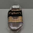 LongBay Womens Felt Sherpa Warm Slippers Bedroom Cozy Memory Foam Moccasin House Shoes with Fuzzy Plush Lining for Winter Indoor Outdoor (9-10, Black)