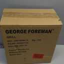 George Foreman 4-Serving Removable Plate Electric Grill and Panini Press, George Tough Non-Stick Coating, Drip Tray Catches Grease, Black