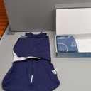 ZIGJOY Sleep Sack Swaddle 1.0 Tog Baby Wearable Blanket 100% Cotton Baby Swaddle Blanket for Newborns 6-12 Months Space&Blue