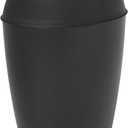 Umbra Twirla Trash Can with Swing-top Lid, 2.4 Gallon, Black