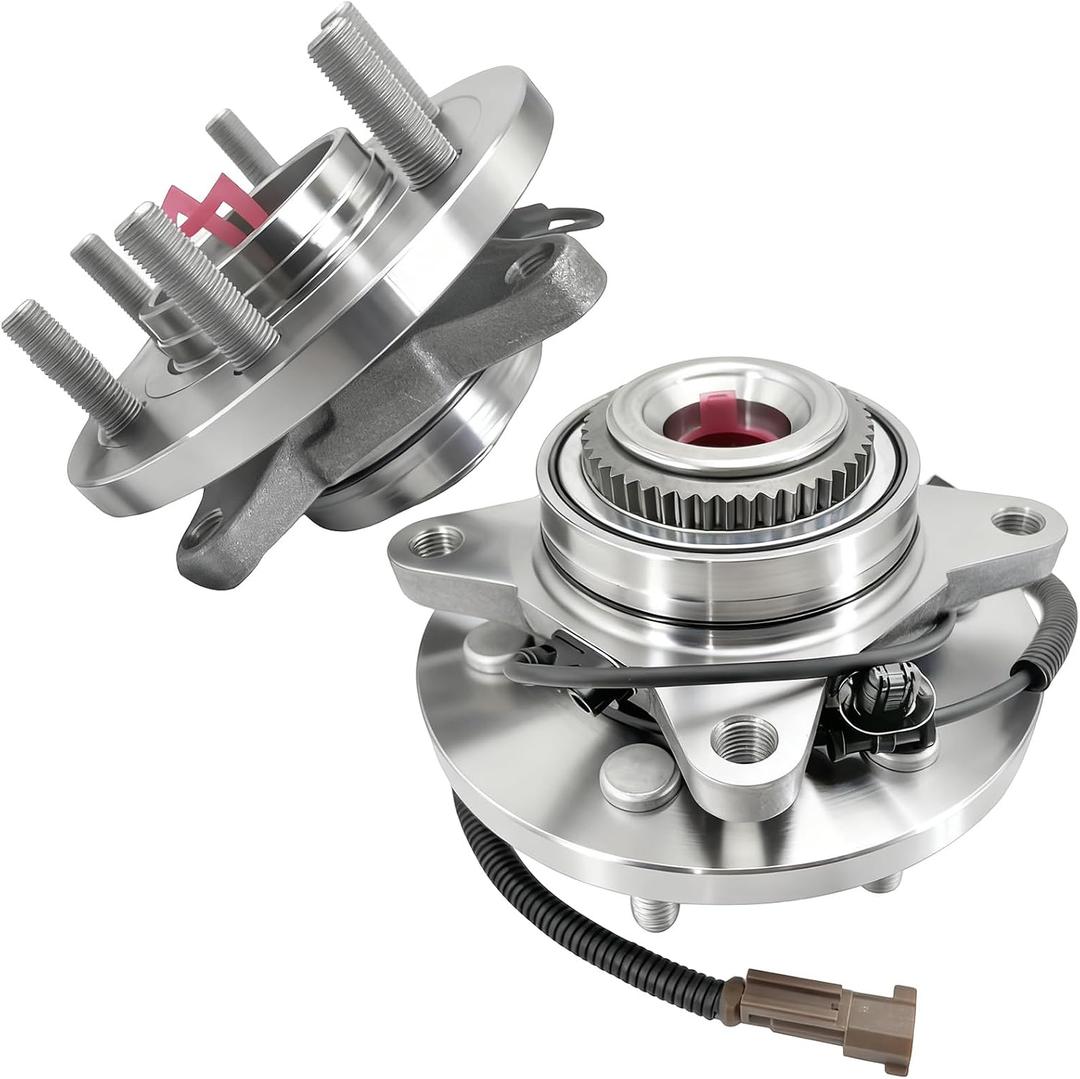 2Pcs 515169 Front Wheel Bearing Hub Assembly Compatible with 2015-2017 Ford F-150 (2.7L 3.5L 5L Engines), 4WD 6 Lug Bolts w/ABS
