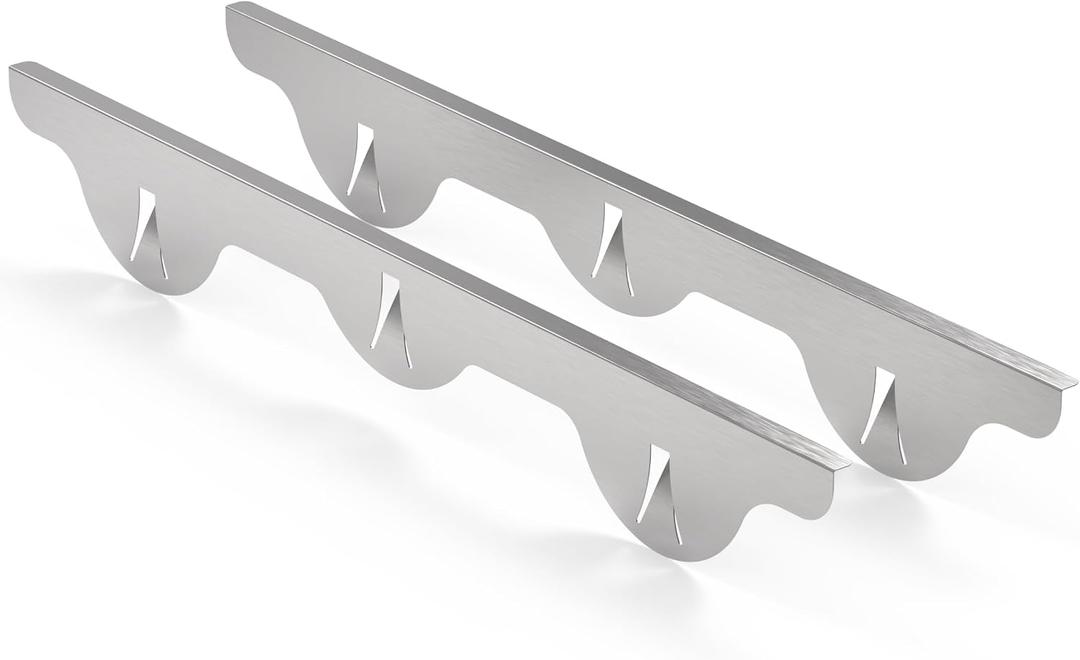 Lindas Essentials Stove Gap Covers 316 Stainless Steel, Heat Resistant Oven Gap Filler Seals Spaces Between Stovetop and Counter, 25.4 Inches, Silver(Steel), 2 Pack