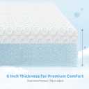 Dourxi Crib Mattress, Dual Firmness Soft & Firm Memory Foam Toddler Mattress, 3-Layer Baby Mattresses with Breathable Washable Cover, CertiPUR-US Certified, 52" x 27.5" x 6" for Crib