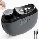 2026 Upgraded Electric Nail Clipper, Automatic Nail Clipper with LED Light & 2 Speeds, Baby Nail Trimmer Electric with Polishing, Nail Chip Storage, USB Charging, Safe for Baby & SeniorsBlack (Gray01)