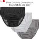 Joyo roy 2PCS Plastic Pants for Adult Diapers Incontinence Protective Briefs & Underwear Washable Incontinence Underwear Women and Men Waterproof Underwear for Women Plastic Underwear for Adults XXL (Black)