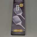 2 Pcs Stainless Steel Spatulas Set, Metal Spatula Solid & Slotted Turner, Heavy Duty Sturdy Spatula for Kitchen Use, High Heat Resistant Cooking Utensils for Fish Eggs Pancakes, Easy to Clean, Silver