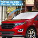 Sunshade for Edge Windshield Sun Shade for 2014 2013-2007 Ford Edge SUV Accessories Foldable Custom-fit Front Window Shield Windshield Cover Sun Visor Protector Block UV Rays Heat Reflector