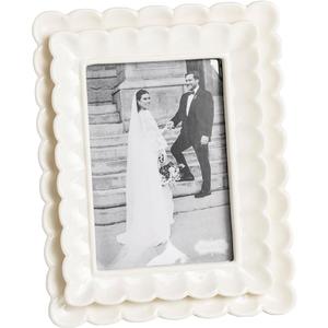 Mud Pie Stoneware Large Scalloped Frame