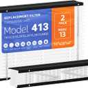 2 Pack 413 Replacement Filter, Compatible with AprilAire 413 Whole House Air Purifiers Models,1410,1610,2410,2416,3410,4400,MERV13 HVAC Furnace Filter Replacement,Actual Size:16"x28"x4" Air Filter