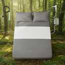 Grounding Sheets,10% Pure Silver Fiber+90% Organic Cotton,Half Grounded Fitted Sheet,One Size Fit All Bed.