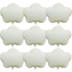 White Cloud Foil Balloons 10 Pcs Cloud Balloons For Birthday Party Baby Shower Wedding Bridal Shower Blue White Themed Party Decorations Supplies