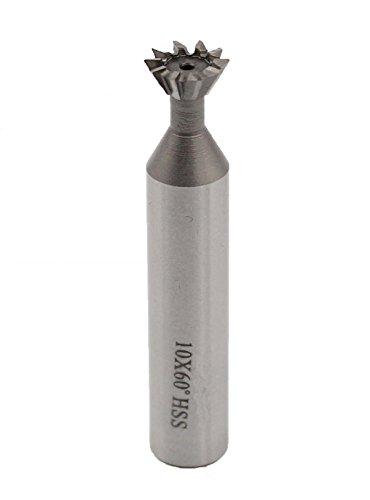MOTOKU HSS High Speed Steel 10mm 3/8 Inch 60 Degree Dovetailcutter Milling End Mill