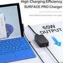 65W Surface Pro Laptop Charger-for Microsoft Surface Pro Charger Windows Surface Laptop 6,5,4,3,2,1,for Microsoft Surface Pro10,9,8,7+,7,6,5,4,3,X,Surface Book3,2,1,Surface Go Tablet,Support 44W, 10FT